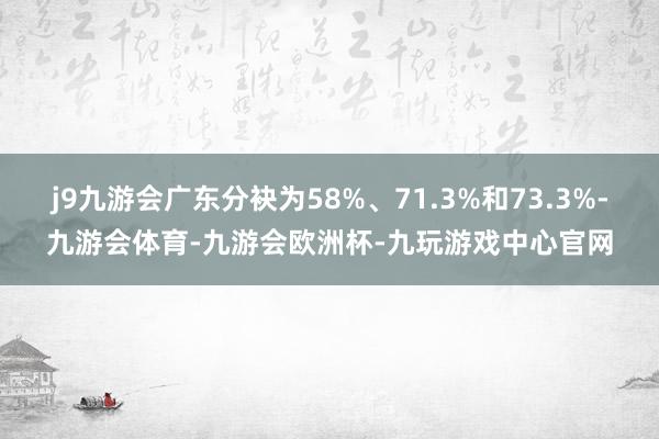j9九游会广东分袂为58%、71.3%和73.3%-九游会体育-九游会欧洲杯-九玩游戏中心官网