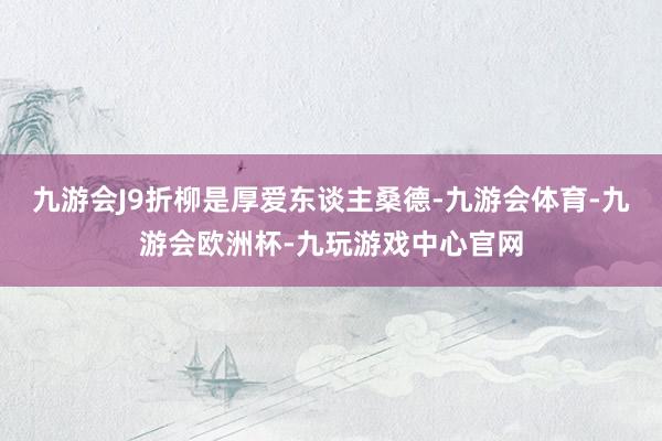 九游会J9折柳是厚爱东谈主桑德-九游会体育-九游会欧洲杯-九玩游戏中心官网