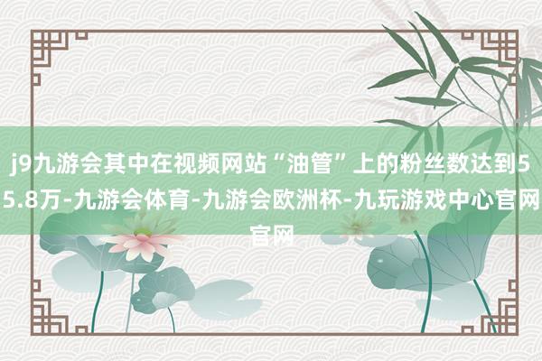 j9九游会其中在视频网站“油管”上的粉丝数达到55.8万-九游会体育-九游会欧洲杯-九玩游戏中心官网