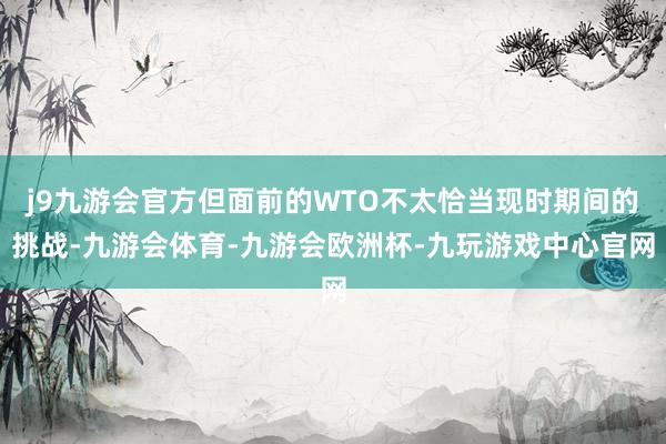 j9九游会官方但面前的WTO不太恰当现时期间的挑战-九游会体育-九游会欧洲杯-九玩游戏中心官网