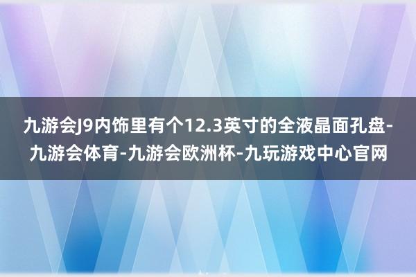 九游会J9内饰里有个12.3英寸的全液晶面孔盘-九游会体育-九游会欧洲杯-九玩游戏中心官网