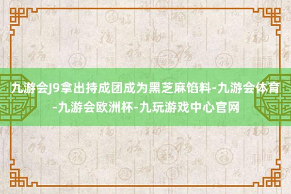 九游会J9拿出持成团成为黑芝麻馅料-九游会体育-九游会欧洲杯-九玩游戏中心官网