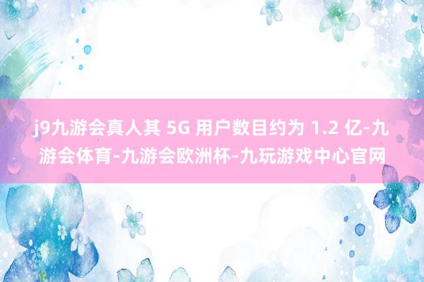 j9九游会真人其 5G 用户数目约为 1.2 亿-九游会体育-九游会欧洲杯-九玩游戏中心官网
