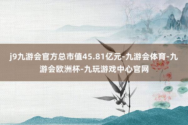 j9九游会官方总市值45.81亿元-九游会体育-九游会欧洲杯-九玩游戏中心官网