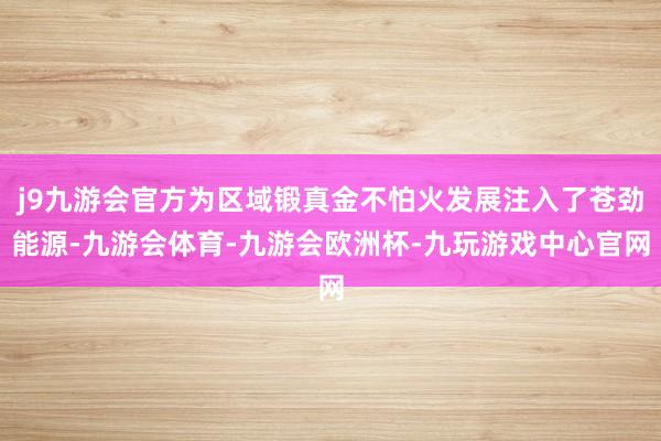 j9九游会官方为区域锻真金不怕火发展注入了苍劲能源-九游会体育-九游会欧洲杯-九玩游戏中心官网